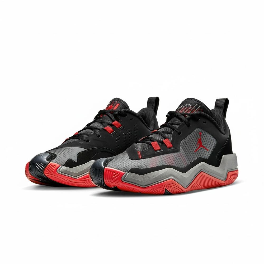 Unisex Jordan One Take 4 Bred Size 12M/13.5W Black/Grey/Red